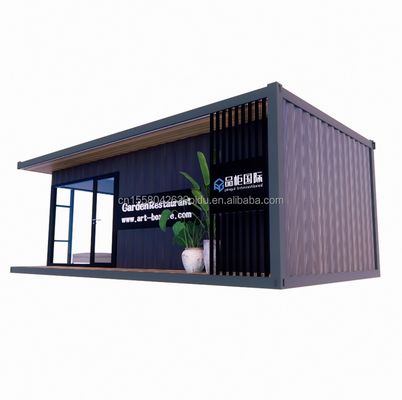 Casas de contenedores Casas prefabricadas Color personalizado Casas de vidrio de madera Casas de contenedores prefabricadas