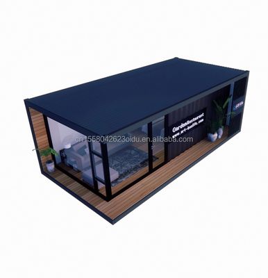 Casas de contenedores Casas prefabricadas Color personalizado Casas de vidrio de madera Casas de contenedores prefabricadas