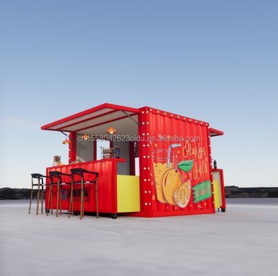 Diseño moderno Color personalizado Contenedor plegable móvil Paquete plano para cafetería Restaurante Casa cocina modular