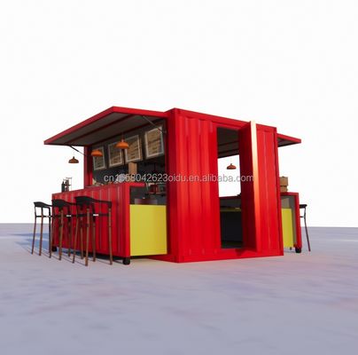 Diseño moderno Color personalizado Contenedor plegable móvil Paquete plano para cafetería Restaurante Casa cocina modular