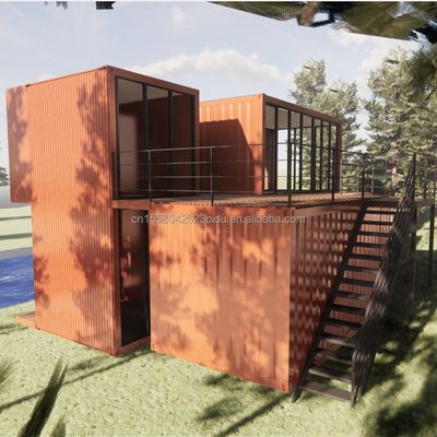 Diseño moderno 20 pies portable contenedor de envío tienda de ropa tienda de venta al por menor pop-up pared 50/75/100mm panel de sándwich de onda