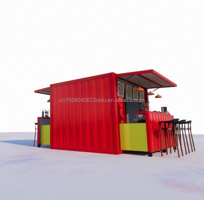 Diseño moderno Color personalizado Contenedor plegable móvil Paquete plano para cafetería Restaurante Casa cocina modular