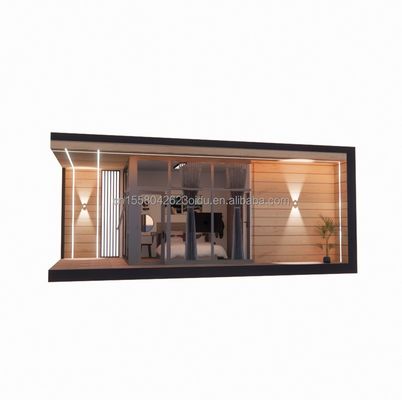 Casa de vidrio de madera prefabricada de 30 pies Contenedor de casa de sol Contenedor prefabricado