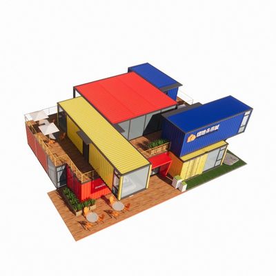 Tubos cuadrados de acero galvanizado estructura principal para personalización casas de contenedores prefabricadas modernas ventanas de aleación de aluminio