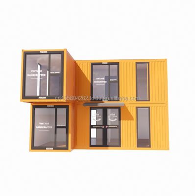 20ft/40ft Prefab Modular Mini Kit Set Casas de cabaña Casa de contenedores estilo de diseño moderno 3 dormitorios Casa lista