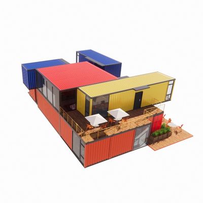 Tubos cuadrados de acero galvanizado estructura principal para personalización casas de contenedores prefabricadas modernas ventanas de aleación de aluminio