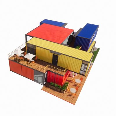 Tubos cuadrados de acero galvanizado estructura principal para personalización casas de contenedores prefabricadas modernas ventanas de aleación de aluminio