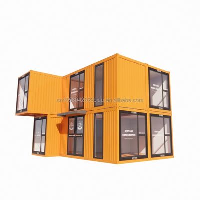 20ft/40ft Prefab Modular Mini Kit Set Casas de cabaña Casa de contenedores estilo de diseño moderno 3 dormitorios Casa lista