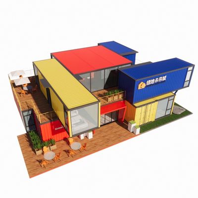 Tubos cuadrados de acero galvanizado estructura principal para personalización casas de contenedores prefabricadas modernas ventanas de aleación de aluminio