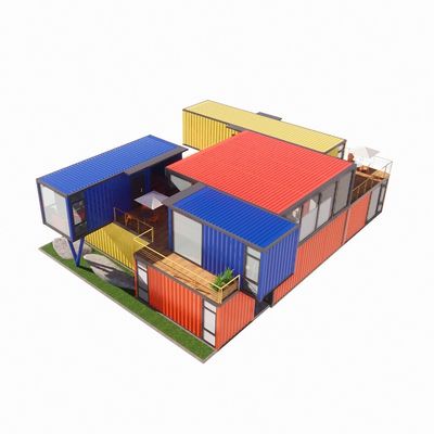 Tubos cuadrados de acero galvanizado estructura principal para personalización casas de contenedores prefabricadas modernas ventanas de aleación de aluminio