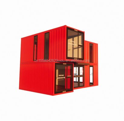 20ft/40ft Prefab Modular Mini Kit Set Casas de cabaña Casa de contenedores estilo de diseño moderno 3 dormitorios Casa lista