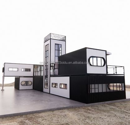 Tubos cuadrados de acero galvanizado Tienda de contenedores Contenedores de envío Tienda portátil Contenedores Diseño de modelos 3D