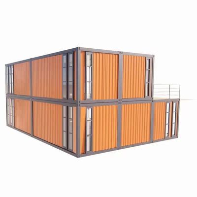 Ventanas de aleación de aluminio y panel de sandwich de onda de 50/75/100 mm Casas prefabricadas de lujo con inodoro