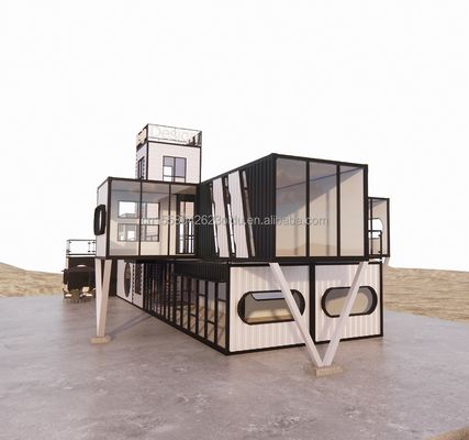 Tubos cuadrados de acero galvanizado Tienda de contenedores Contenedores de envío Tienda portátil Contenedores Diseño de modelos 3D