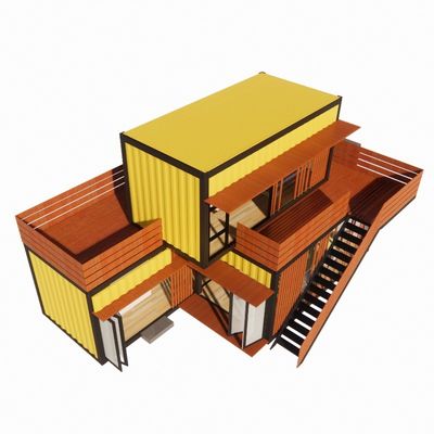 Color personalizado Casas de acero prefabricadas de lujo y prefabricadas con baño
