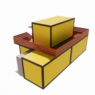 Color personalizado Casas de acero prefabricadas de lujo y prefabricadas con baño