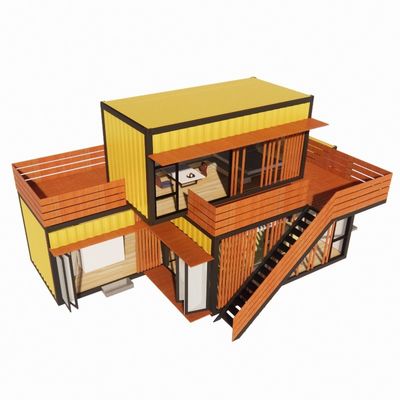 Color personalizado Casas de acero prefabricadas de lujo y prefabricadas con baño