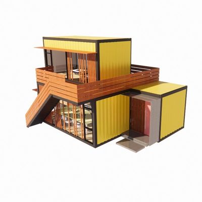 Color personalizado Casas de acero prefabricadas de lujo y prefabricadas con baño