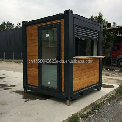 Casas de tubos cuadrados de acero galvanizado adecuadas para barras de camiones móviles de café y barras de contenedores de envío