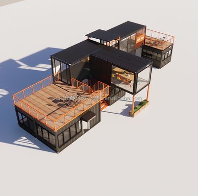 Precio asequible Casa hermosa con paredes Múltiples combinaciones de 20 pies Casa prefabricada Casitas pequeñas Contenedor en color personalizado