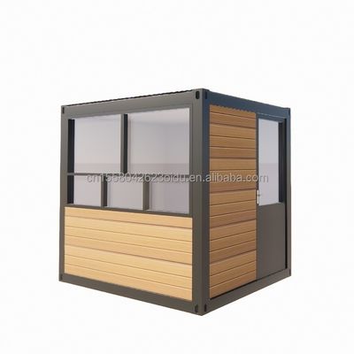 Casas de tubos cuadrados de acero galvanizado adecuadas para barras de camiones móviles de café y barras de contenedores de envío