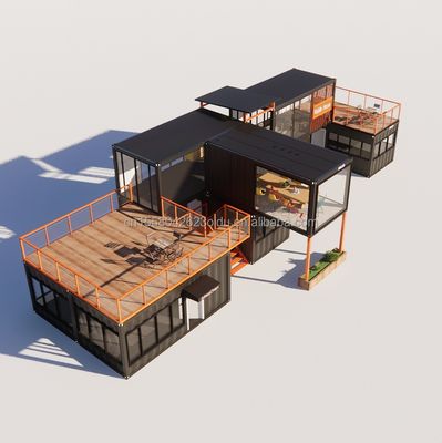 Precio asequible Casa hermosa con paredes Múltiples combinaciones de 20 pies Casa prefabricada Casitas pequeñas Contenedor en color personalizado