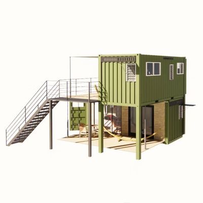 20 pies o 40 pies plegable Puerto Rico vivienda de lujo paquete plano contenedor de envío Casas modulares Prefabricadas Casa prefabricada