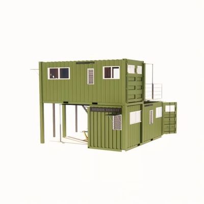 20 pies o 40 pies plegable Puerto Rico vivienda de lujo paquete plano contenedor de envío Casas modulares Prefabricadas Casa prefabricada