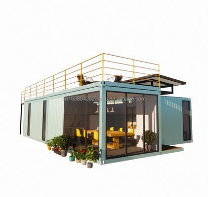 20ft/40ft Prefabricado Portátil Plegable Contenedor Extensible Casa Móvil Pequeña con 3 Dormitorios Ventanas de aleación de aluminio