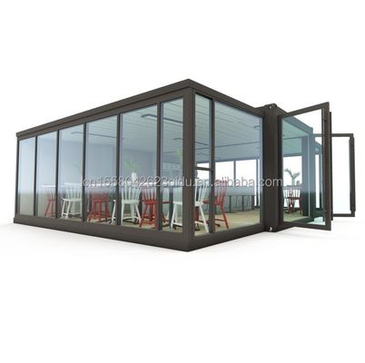 Estructura principal Tubos cuadrados de acero galvanizado módulos de contenedores para cafetería de hotel moderno en la UE Australia