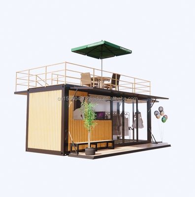 Supermercado Tienda de contenedores prefabricada para bar de café familiar en diseño modular