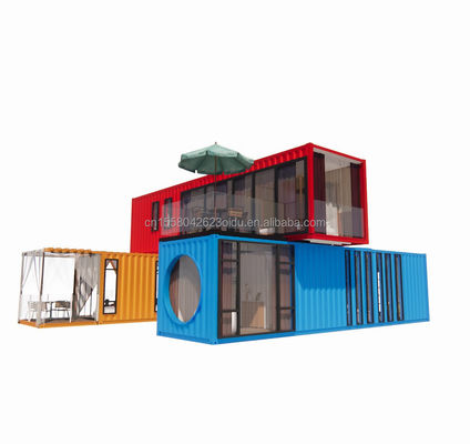 Marco de acero galvanizado de 180 gramos Modular Casa moderna de lujo Contenedor Casa prefabricada para hotel