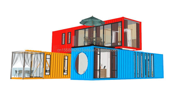 Marco de acero galvanizado de 180 gramos Modular Casa moderna de lujo Contenedor Casa prefabricada para hotel
