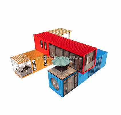 Marco de acero galvanizado de 180 gramos Modular Casa moderna de lujo Contenedor Casa prefabricada para hotel