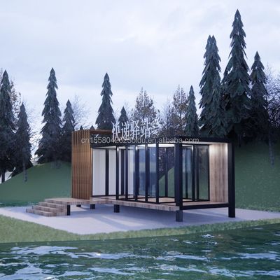 50/75/100mm Panel Sandwich de onda Casa de contenedores de pared Villa móvil prefabricada para diseño moderno