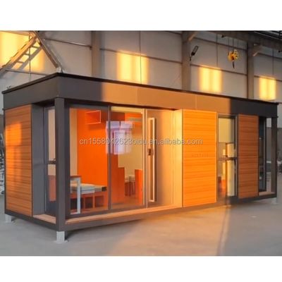Contenedor de dormitorio de lujo prefabricado con certificación CE de la UE Panel de sándwich para el hogar Estudio Casa de hotel Color personalizado