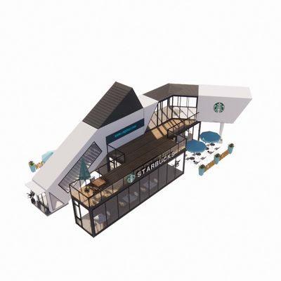 Edificio urbano Prefabricado Contenedor Cocinas de hoteles para oficinas prefabricadas y casas móviles