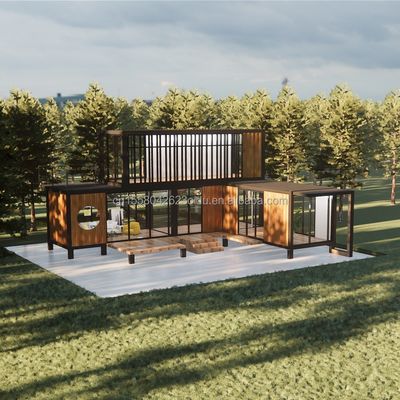 Casa de contenedores galvanizados móviles de acero para villas Oficina y aseo público Villa prefabricada