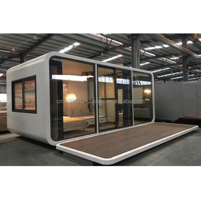 Jardines de aleación de aluminio 20ft40ft 2 dormitorio Contenedor Puerta de vidrio Prefabricado Contenedor de vida Casa de hogar Estudio para estudio