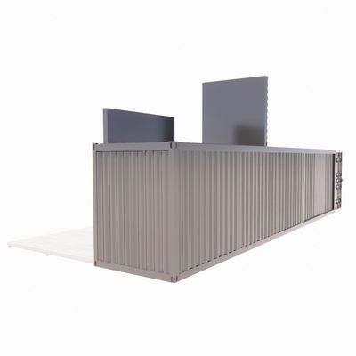 Pared 50/75/100mm Panel de sándwich de onda Casa portátil Hogares móviles Prefabricados Contenedor de envío Barras de aleación de aluminio Ventanas