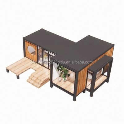 Diseño moderno de lujo Pared de vidrio Prefab Container House StrayBirds Casa modular prefabricada Hotel para Villa Resort