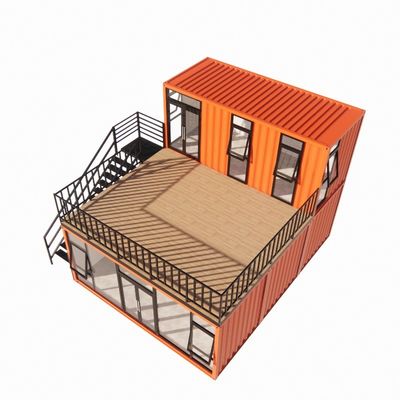 Contenedor de envío prefabricado Pop Up Cafetería Restaurante Opciones de pared de 50/75/100mm Panel de sándwich de onda