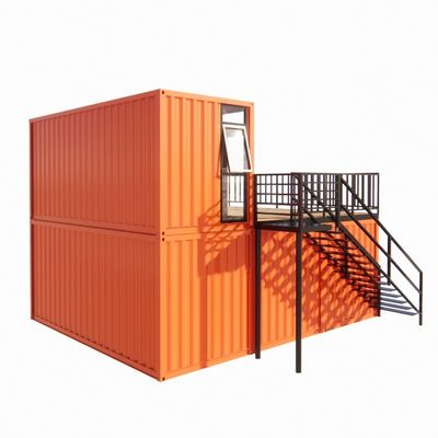 Contenedor de envío prefabricado Pop Up Cafetería Restaurante Opciones de pared de 50/75/100mm Panel de sándwich de onda