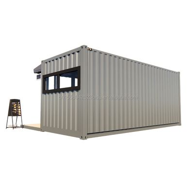 Tienda 20ft Prefabricado Bar de contenedores con 50/75/100mm Wave panel de sándwich Paredes portátiles y fáciles de instalar