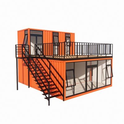 Contenedor de envío prefabricado Pop Up Cafetería Restaurante Opciones de pared de 50/75/100mm Panel de sándwich de onda