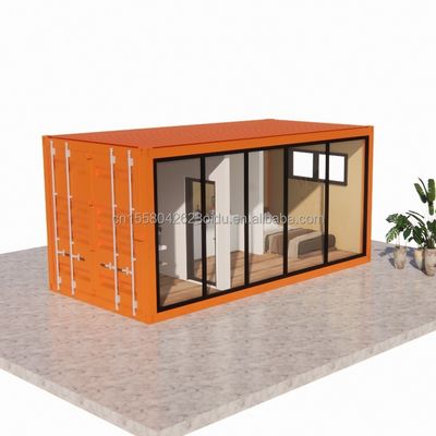 Contenedor de vivienda prefabricado Casa Contenedor móvil Casa con baño Cocina dormitorio Color personalizado Ventanas de aleación de aluminio