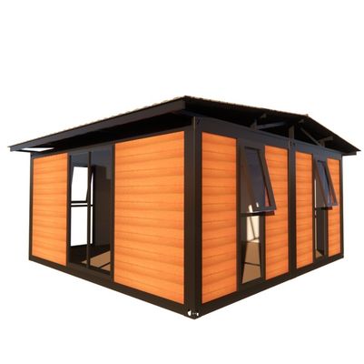 Panes de sándwich extraíbles Casa de jardín prefabricada para montaje y transporte fácil en contenedores de 20 pies o 40 pies