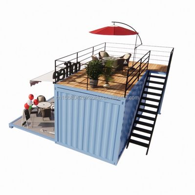 Mini tienda emergente de 20 pies con diseño moderno y robustos tubos cuadrados de acero galvanizado