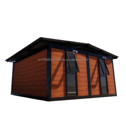 Panes de sándwich extraíbles Casa de jardín prefabricada para montaje y transporte fácil en contenedores de 20 pies o 40 pies