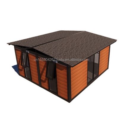 Panes de sándwich extraíbles Casa de jardín prefabricada para montaje y transporte fácil en contenedores de 20 pies o 40 pies